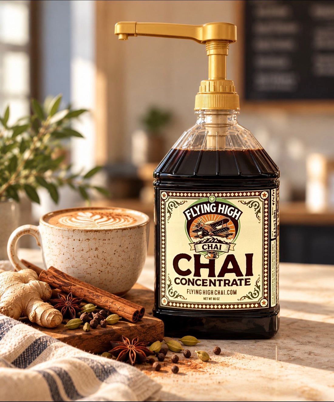 Pump for 64oz chai bottle
